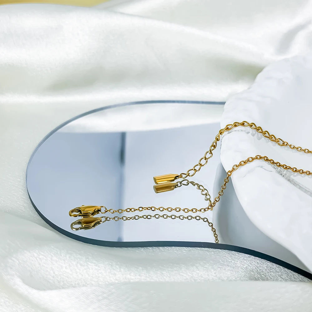 eManco High Quality Gold-Plated Stainless Steel Fine Chain Anklet Adjustable Classic Men's Upgrade Lobster Buckle Jewelry