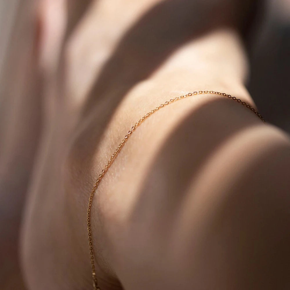 eManco High Quality Gold-Plated Stainless Steel Fine Chain Anklet Adjustable Classic Men's Upgrade Lobster Buckle Jewelry